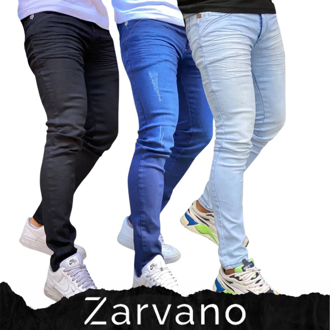 Compre 2 Leve 3 Calça Jeans Masculina Skinny com Lycra (020509)