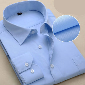 Camisa Masculina Plus Size Slim Fit Manga Comprida Social Zarvano