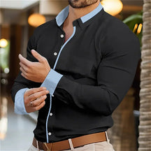 Camisa Masculina Slim Fit Manga Comprida Listrada Zarvano