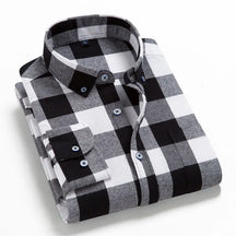 Camisa Masculina Flannel Manga Comprida Xadrez Zarvano