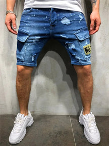 Shorts Masculino Jeans Loose Straight