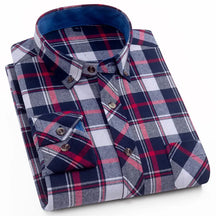 Camisa Masculina Flannel Manga Comprida Xadrez Zarvano