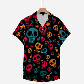 Camisa Masculina Halloween Skull Zarvano