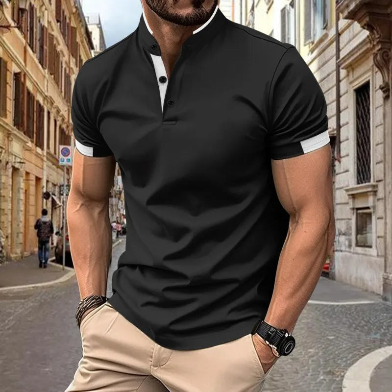 Camisa Masculina Polo Militar Casual Zarvano