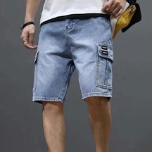 Shorts Masculino Jeans Denim Casual Verão Zarvano