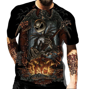 Camiseta Masculina Estampa Skull Zarvano