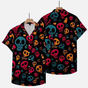 Camisa Masculina Halloween Skull Zarvano