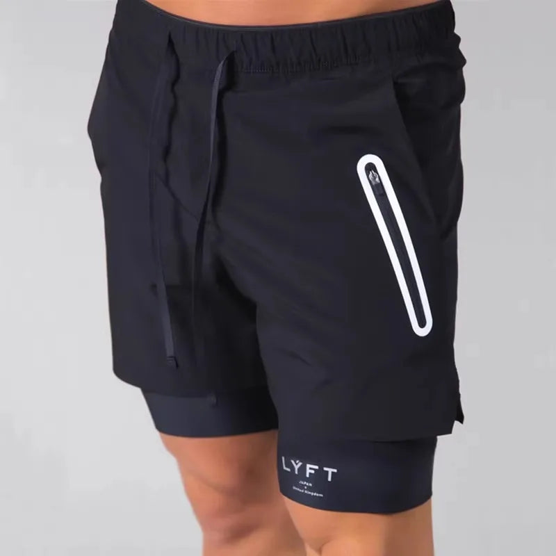 Short Masculino Esportivo Duplo Dry Zarvano