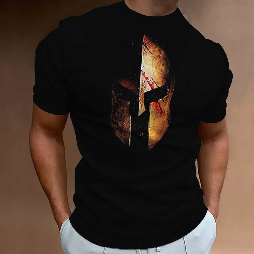 Camiseta Masculina Guerreiro Espártano Zarvano