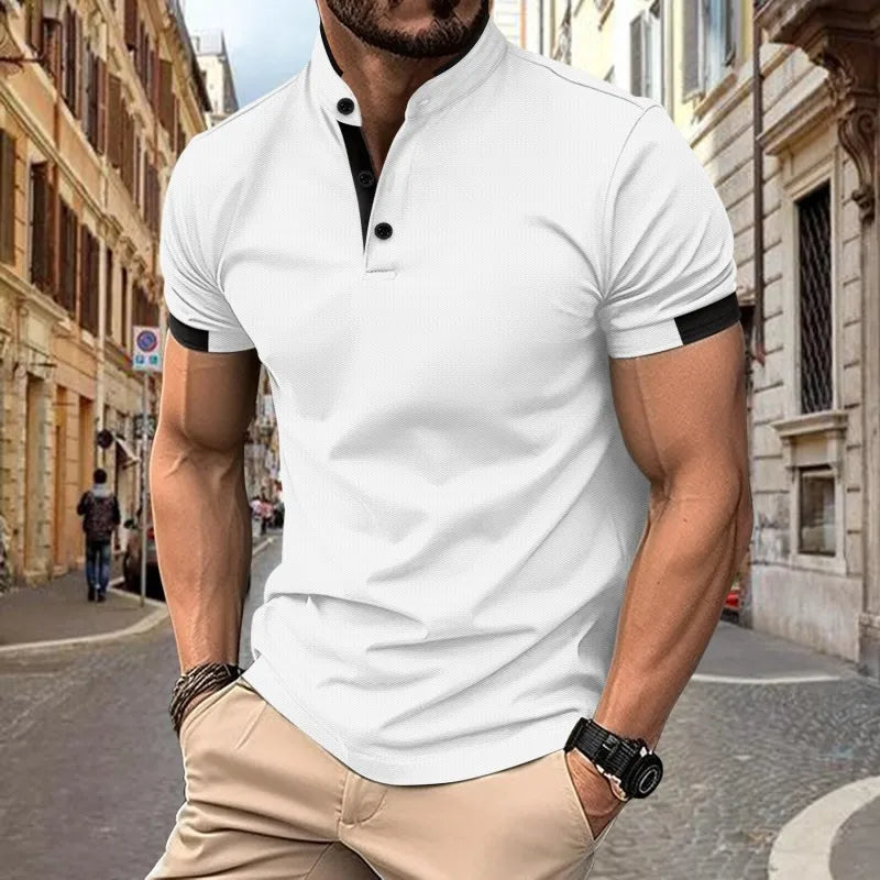 Camisa Masculina Polo Militar Casual Zarvano