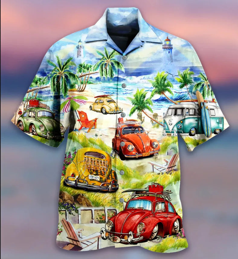 Camisa Masculina Havai Estampada Zarvano