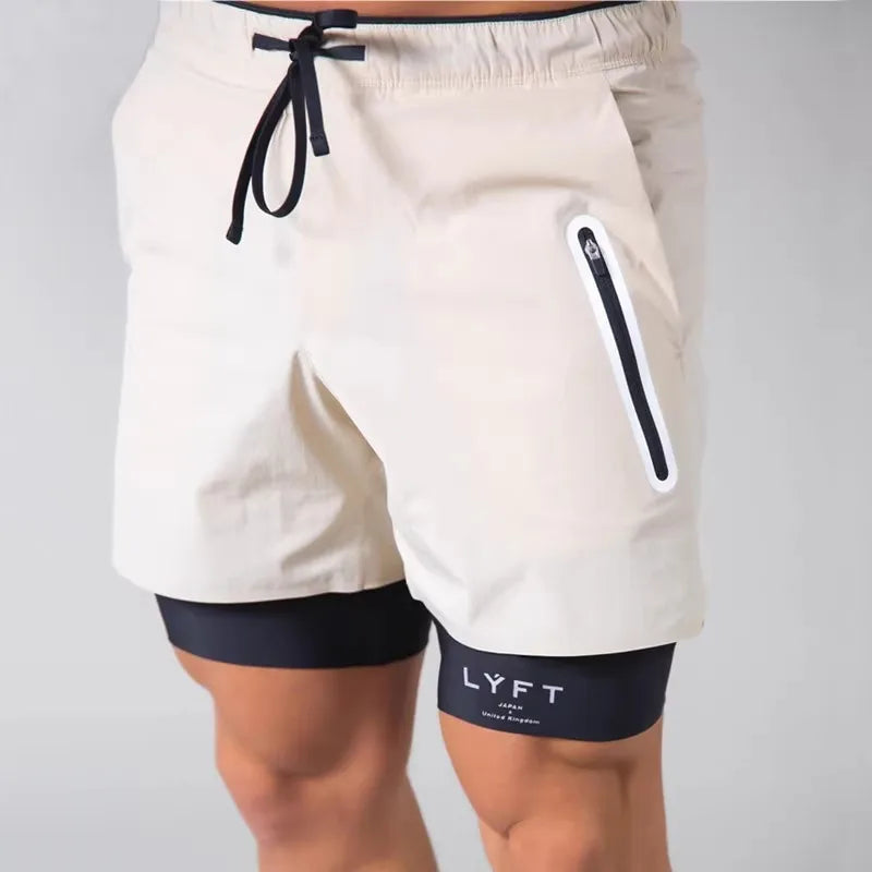 Short Masculino Esportivo Duplo Dry Zarvano