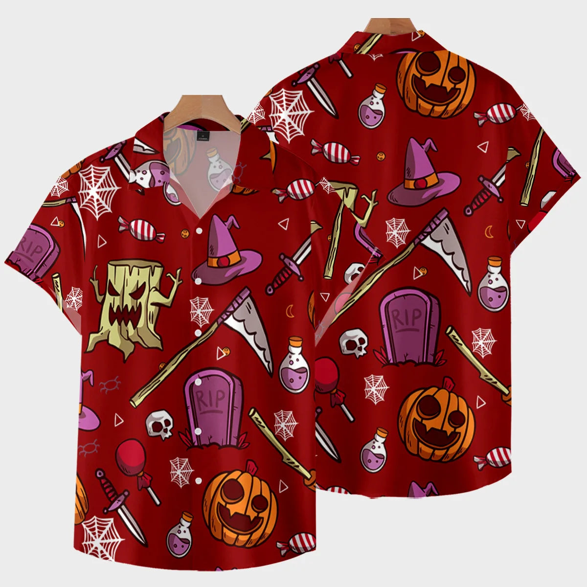 Camisa Masculina Halloween Skull Zarvano